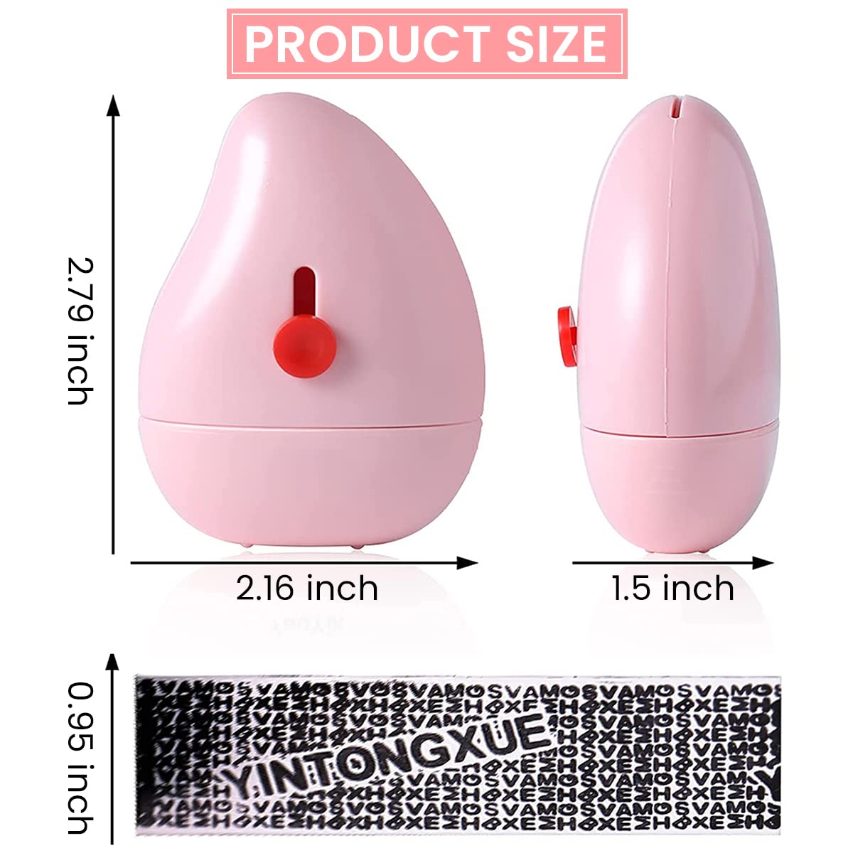 HASTHIP Confidential Roller Stamp with Mini Cutter, Identity Theft Roller Covering Up Confidential Print, Personal Info, Business File, Protect Your Personal Info Privacy, Pink HASTHIP Confidential Roller Stamp with Mini Cutter, Identity Theft Roller Covering Up Confidential Print, Personal Info, Business File, Protect Your Personal Info Privacy, Pink